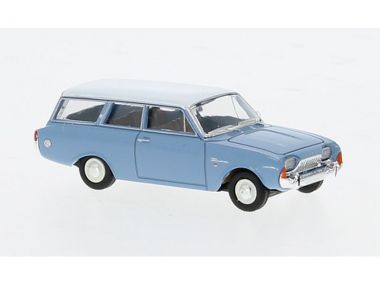 Brekina Ford Taunus P3 Turnier, hellblau/weiss 1964