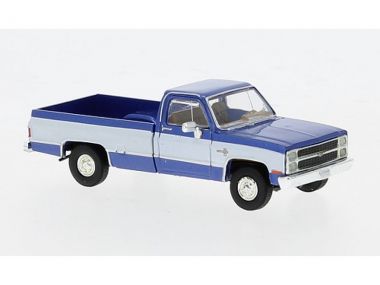 Brekina Chevrolet C 10, metallic-dunkelblau/weiss 1981