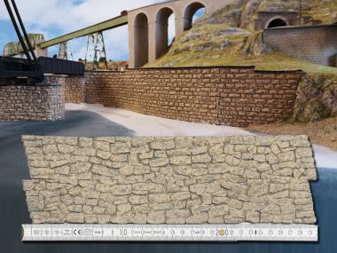 Ufermauer, große Steine, flexibel