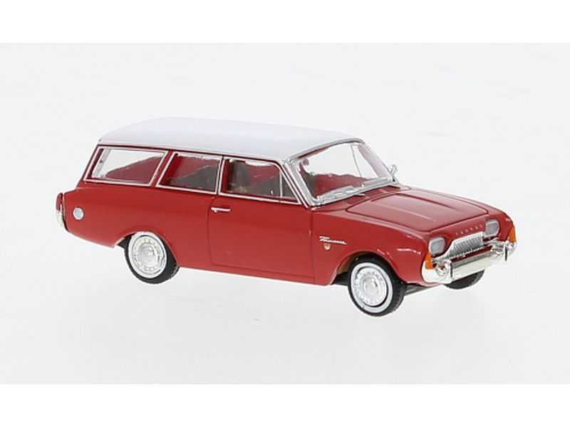 Brekina Ford Taunus P3 Turnier, rot/weiss 1964