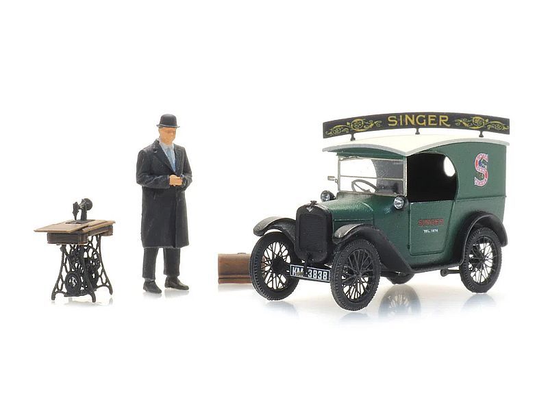 Austin 7 Kastenwagen Singer + Verkäufer