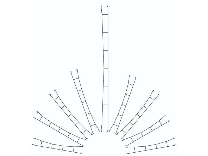 H0 Fahrdraht 360 mm, 3 Stück