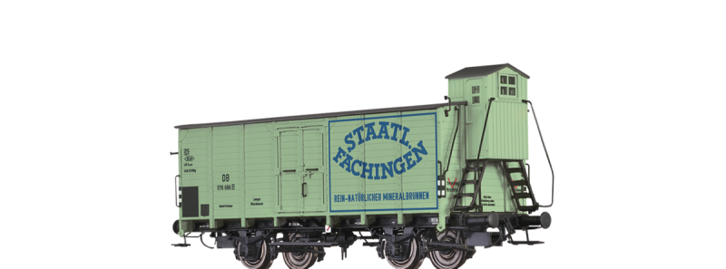 GEDECKTER GÜTERWAGEN G10 "STAATL. FACHINGEN" DER DB