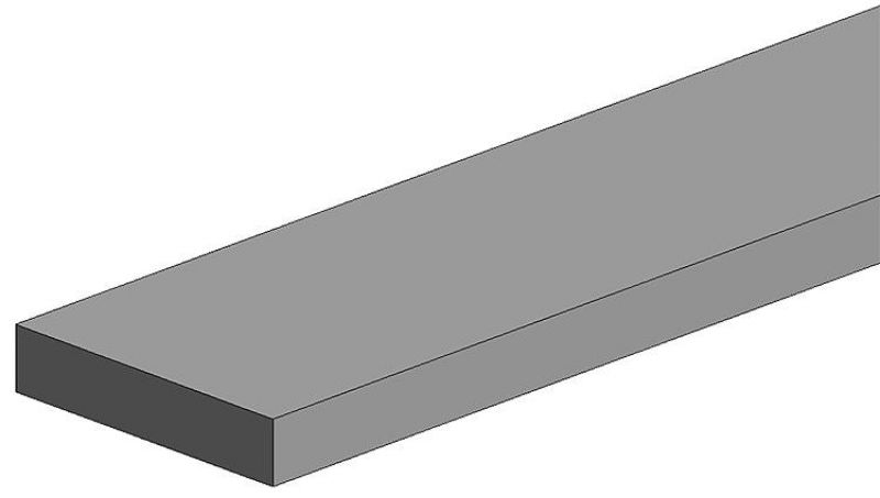 Vierkantprofile, 350x2,50x2,50 mm, 8 Stück