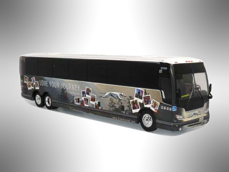 PREVOST X3-45: Greyhound "Love Your Journey" Special Deco