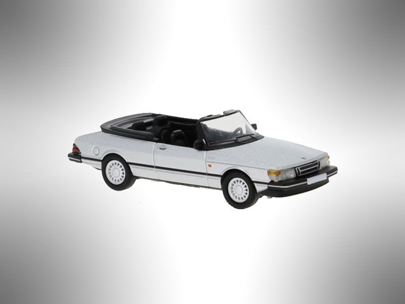 Saab 900 Cabriolet, silber, 1986