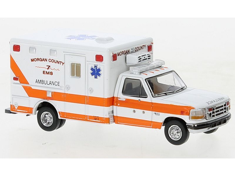 Ford F-350 Horton Ambulance, weiss/orange, Morgan County, 1997