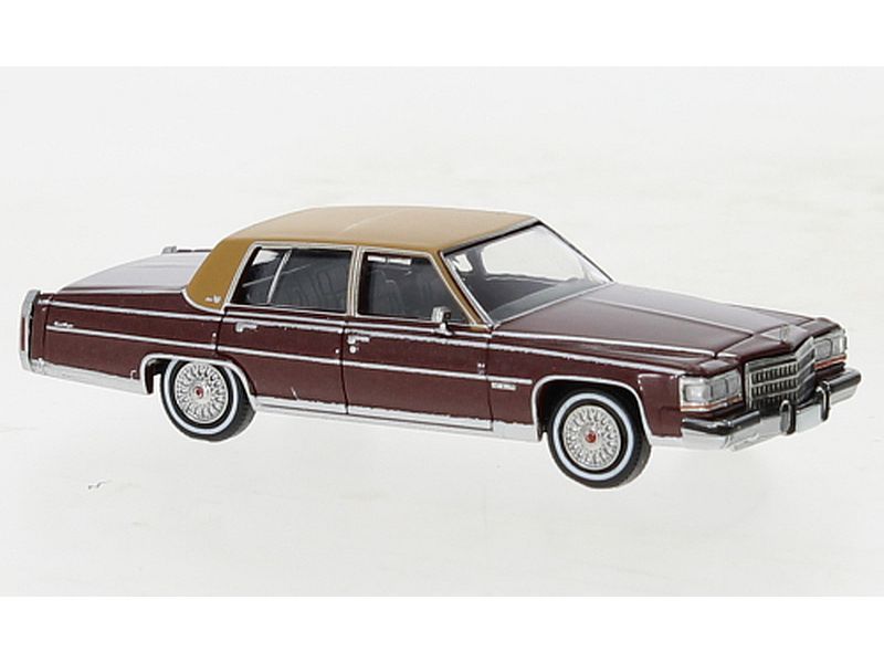 Cadillac Fleetwood Brougham, metallic-dunkelrot/matt-braun, 1982